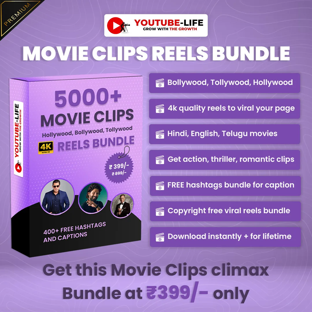 Movies Reels Bundle (5000+ movie clips reel)