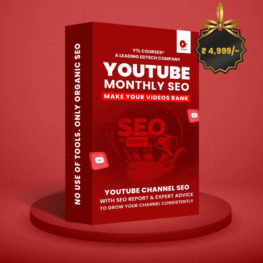 YouTube SEO monthly package with YTL Courses