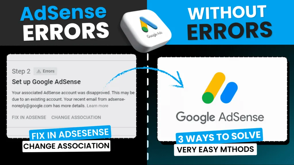 youtube adsense errors resolved