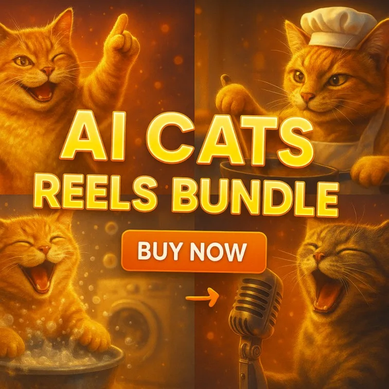 buy AI Cats Story Reels Bundle free download